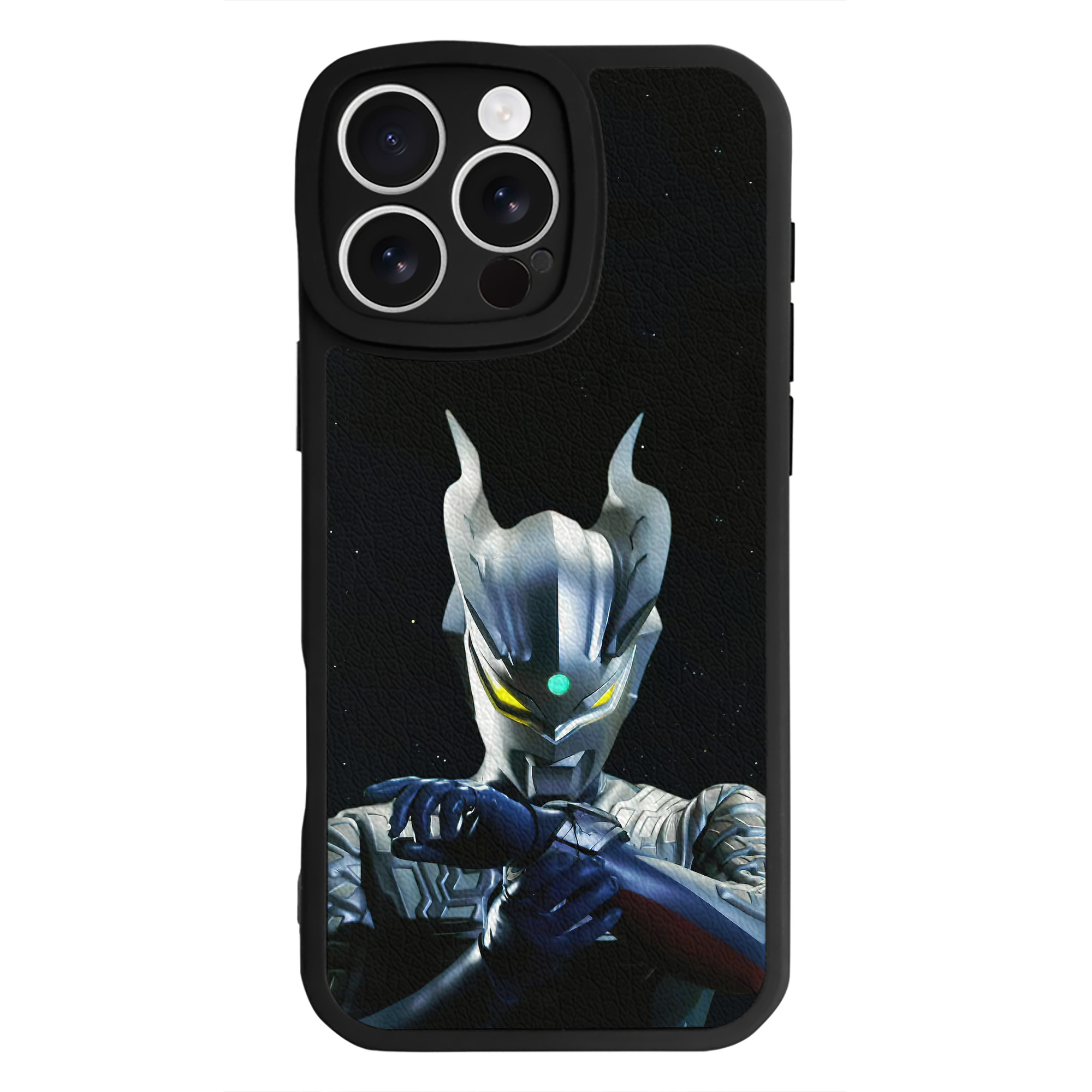 （画像用） ウルトラマン Ultraman 【iPhone 16シリーズ対応】シリコンスマホケース（レザー調） 材質：シリコン